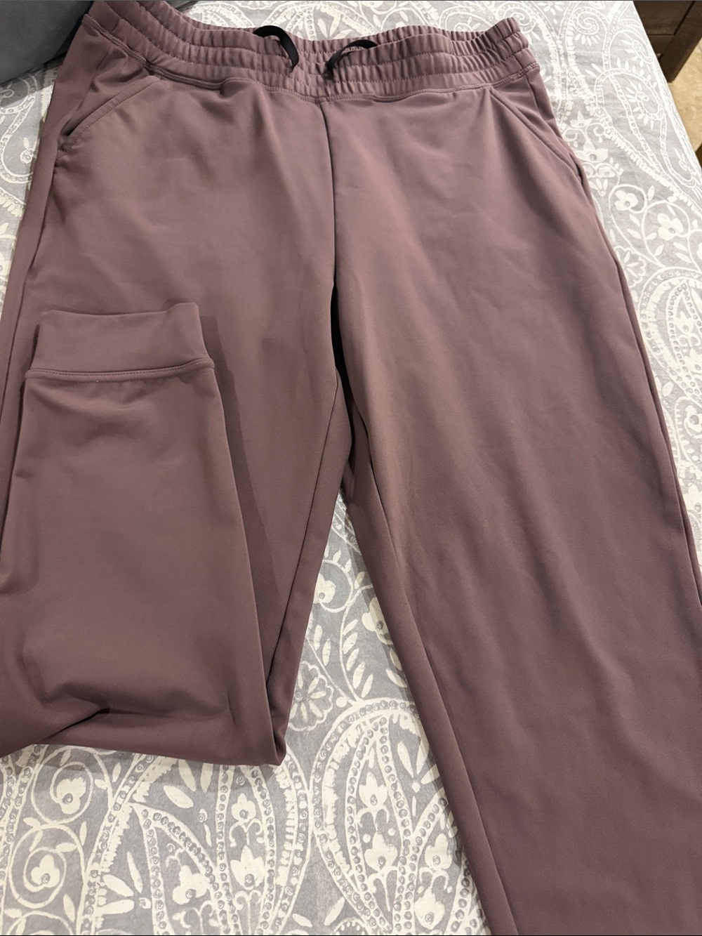 32 Degrees Mauve Track Joggers with Drawstring Waist